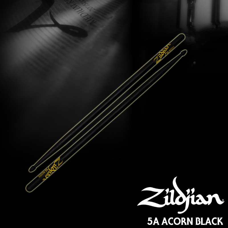 Zildjian 드럼스틱 5A Acorn Black 5ACB